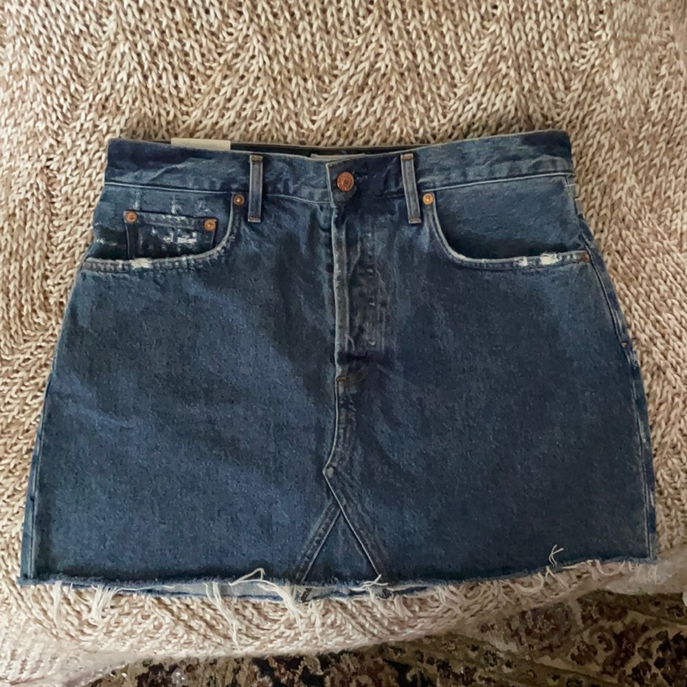 AGOLDE Quinn Hi Rise Mini Skirt- Size:30